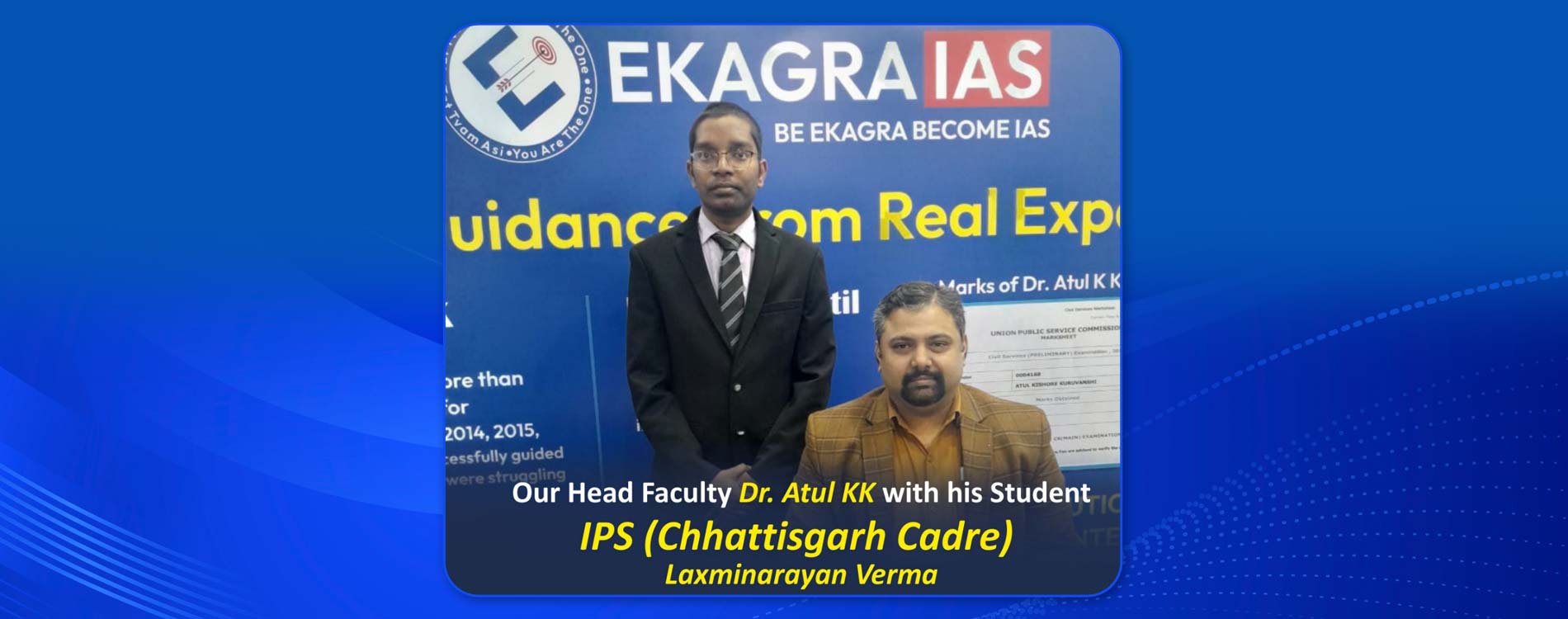 Marks of
Dr. Atul K K in 2016